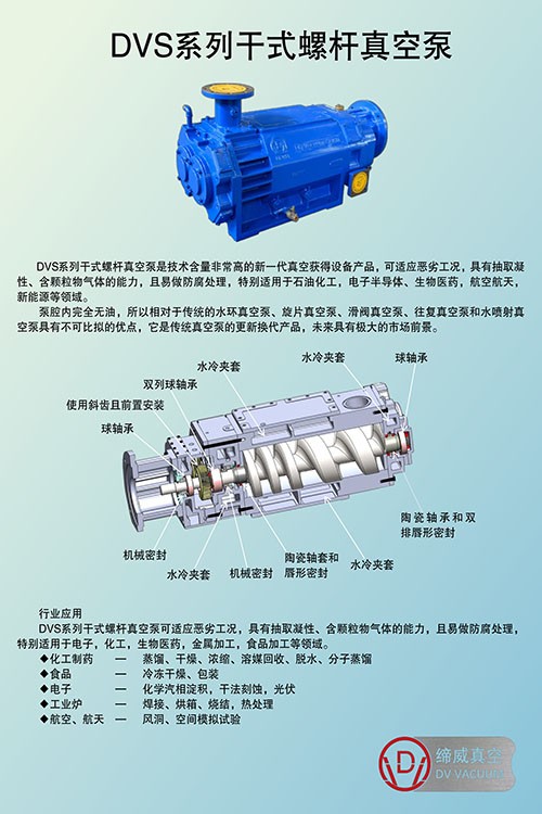 DVS系列干式螺杆真空泵